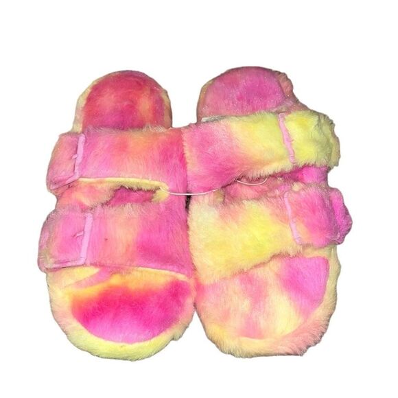 Children’s Place X Sugar & Jade Allover Tie Dye Double Buckle Slippers - Picture 3 of 7